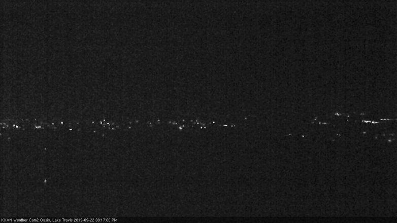 Lake Travis webcam, September 22, 2019 8:20 PM CT