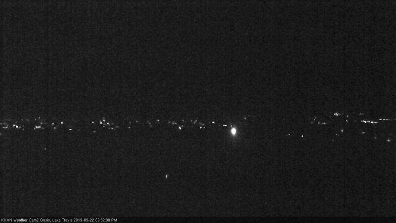Lake Travis webcam, September 22, 2019 8:35 PM CT