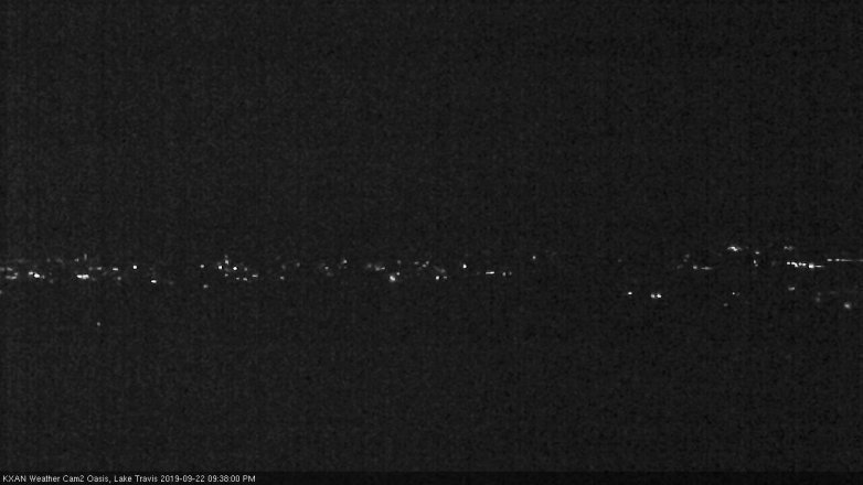 Lake Travis webcam, September 22, 2019 8:40 PM CT
