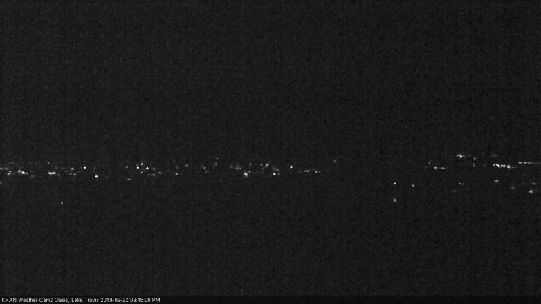 Lake Travis webcam, September 22, 2019 8:50 PM CT