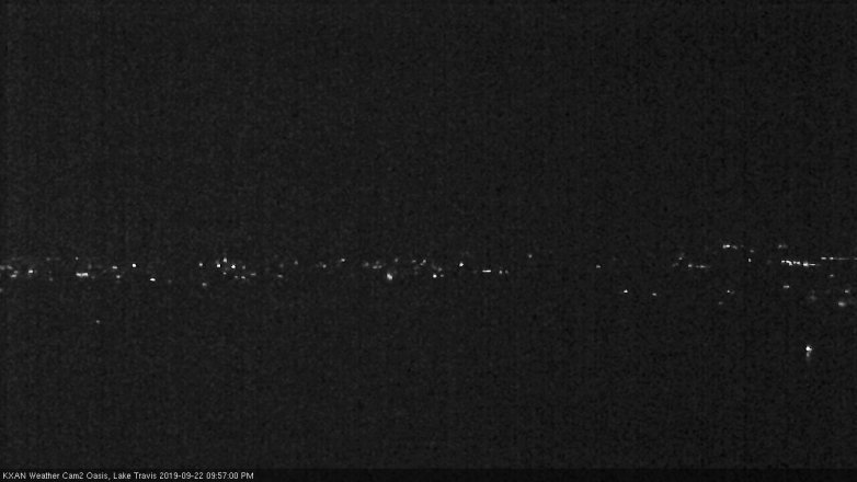 Lake Travis webcam, September 22, 2019 9:00 PM CT