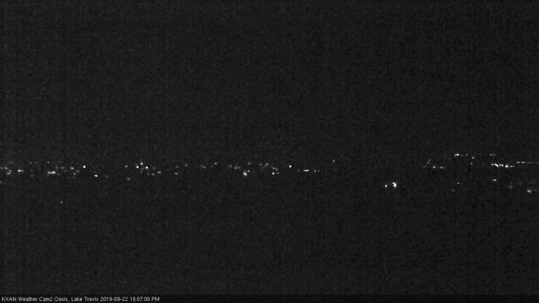 Lake Travis webcam, September 22, 2019 9:10 PM CT