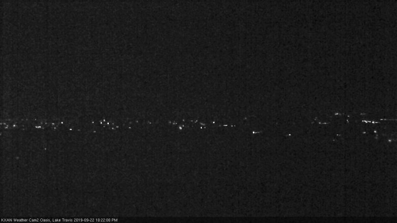 Lake Travis webcam, September 22, 2019 9:25 PM CT