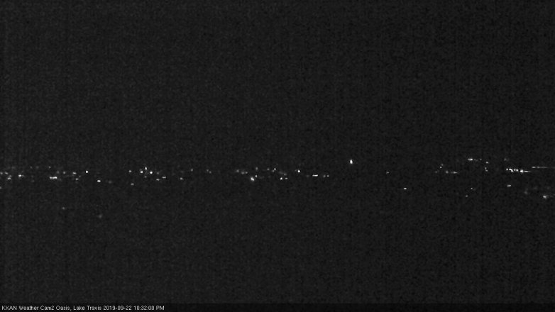 Lake Travis webcam, September 22, 2019 9:35 PM CT