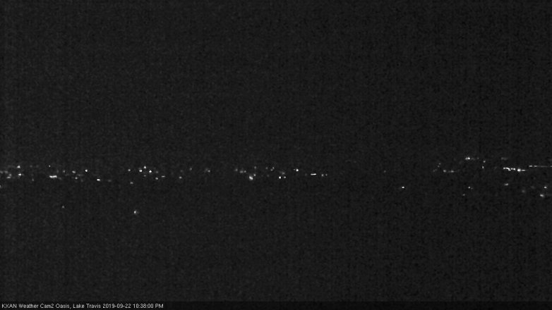 Lake Travis webcam, September 22, 2019 9:40 PM CT