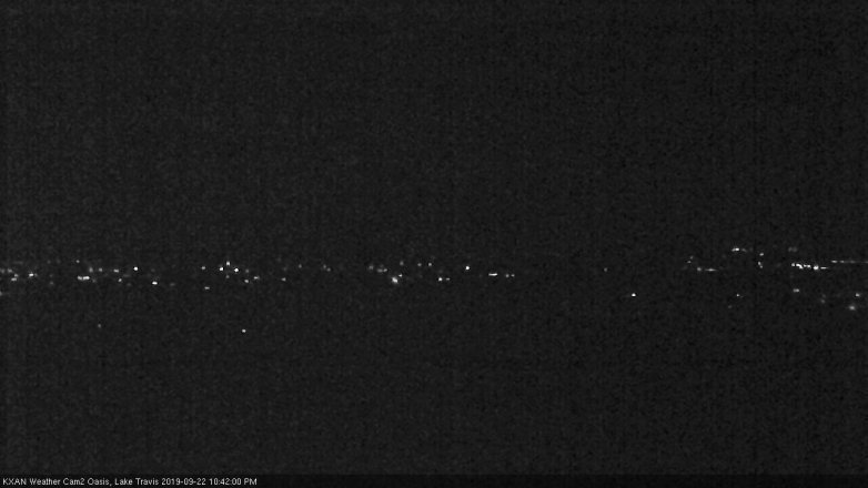 Lake Travis webcam, September 22, 2019 9:45 PM CT