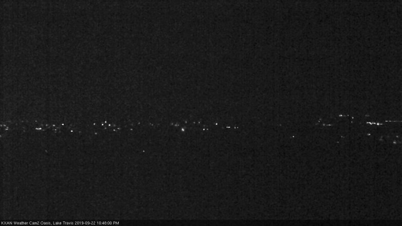 Lake Travis webcam, September 22, 2019 9:50 PM CT