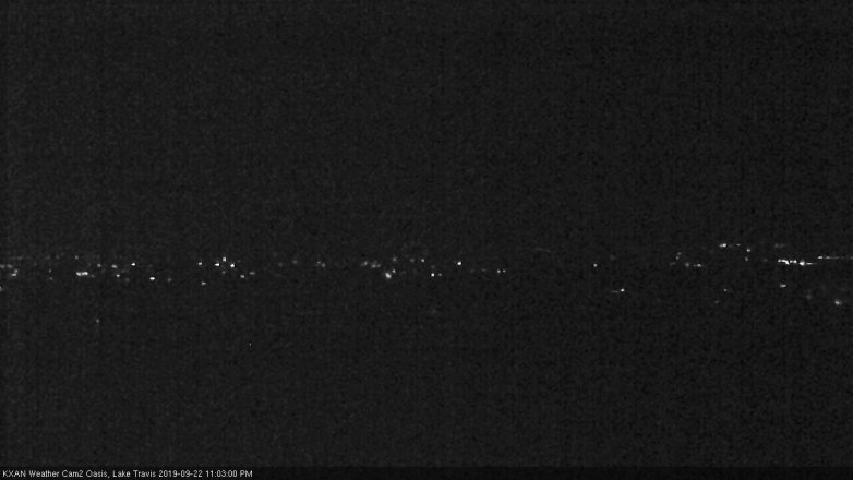 Lake Travis webcam, September 22, 2019 10:05 PM CT