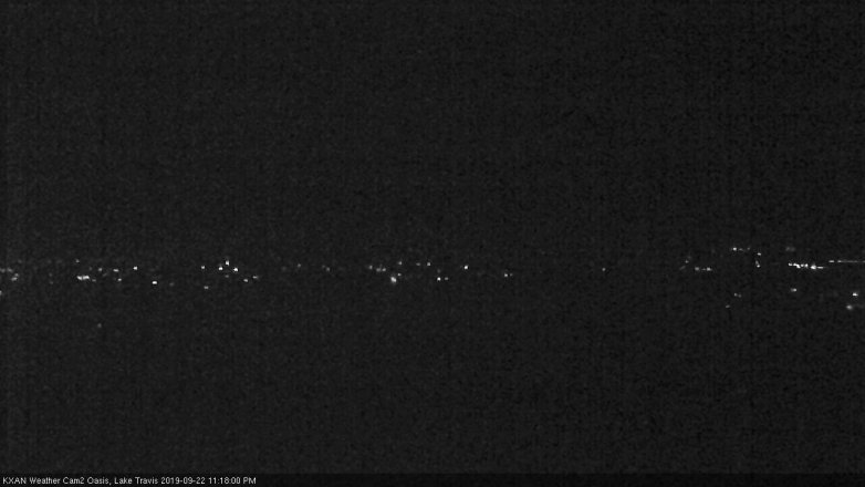 Lake Travis webcam, September 22, 2019 10:20 PM CT
