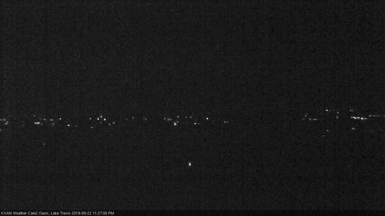 Lake Travis webcam, September 22, 2019 10:30 PM CT