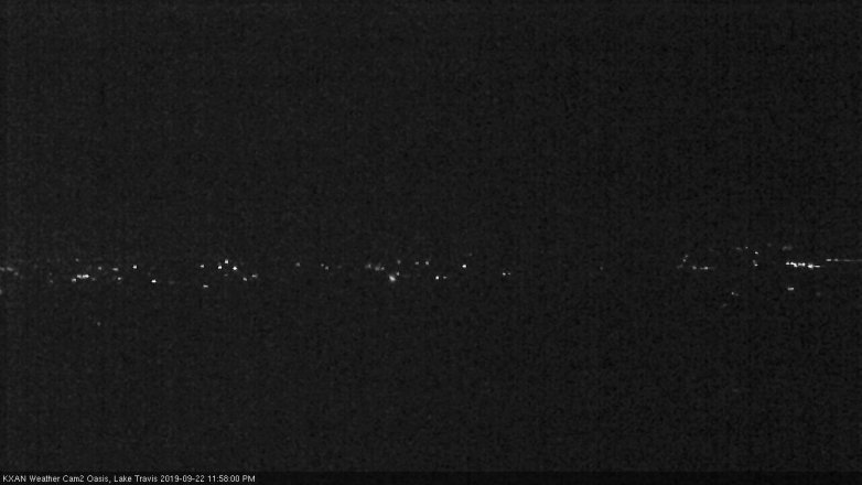 Lake Travis webcam, September 22, 2019 11:00 PM CT