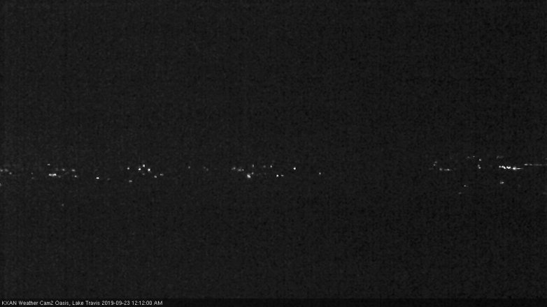 Lake Travis webcam, September 22, 2019 11:15 PM CT
