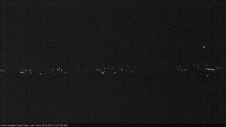 Lake Travis webcam, September 22, 2019 11:40 PM CT