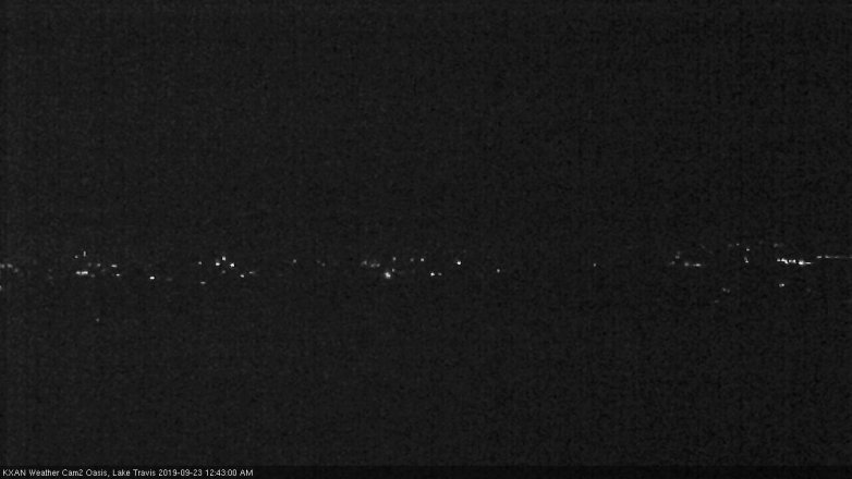 Lake Travis webcam, September 22, 2019 11:45 PM CT
