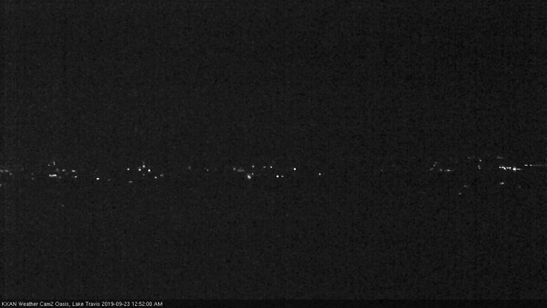 Lake Travis webcam, September 22, 2019 11:55 PM CT