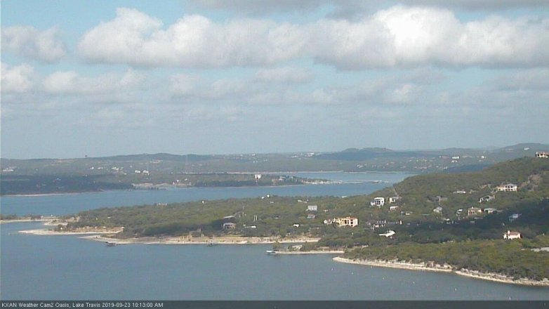 Lake Travis webcam, September 23, 2019 9:15 AM CT