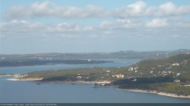 Lake Travis webcam, September 23, 2019 9:35 AM CT