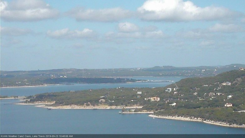Lake Travis webcam, September 23, 2019 9:50 AM CT