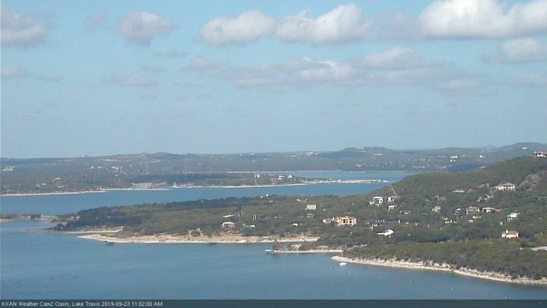 Lake Travis webcam, September 23, 2019 10:05 AM CT