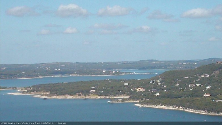Lake Travis webcam, September 23, 2019 10:15 AM CT