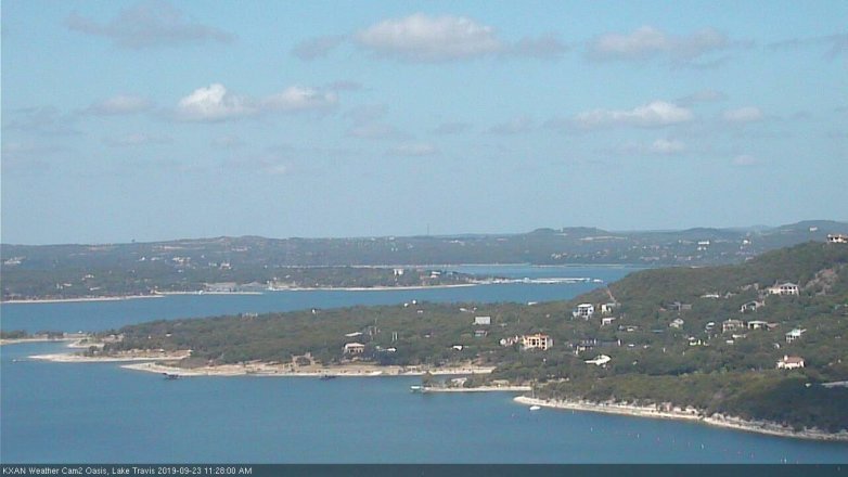 Lake Travis webcam, September 23, 2019 10:30 AM CT