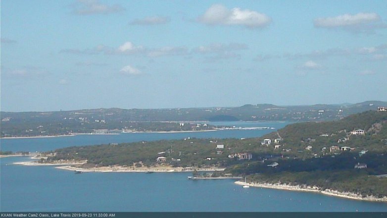 Lake Travis webcam, September 23, 2019 10:35 AM CT