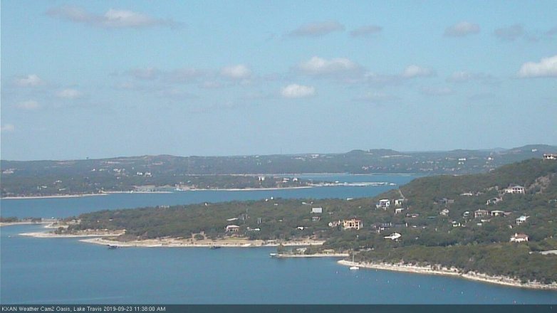 Lake Travis webcam, September 23, 2019 10:40 AM CT