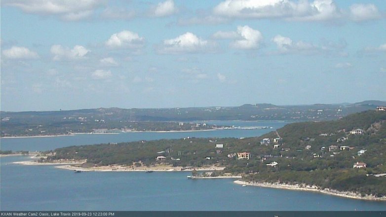Lake Travis webcam, September 23, 2019 11:25 AM CT