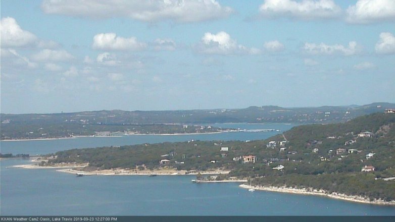 Lake Travis webcam, September 23, 2019 11:30 AM CT