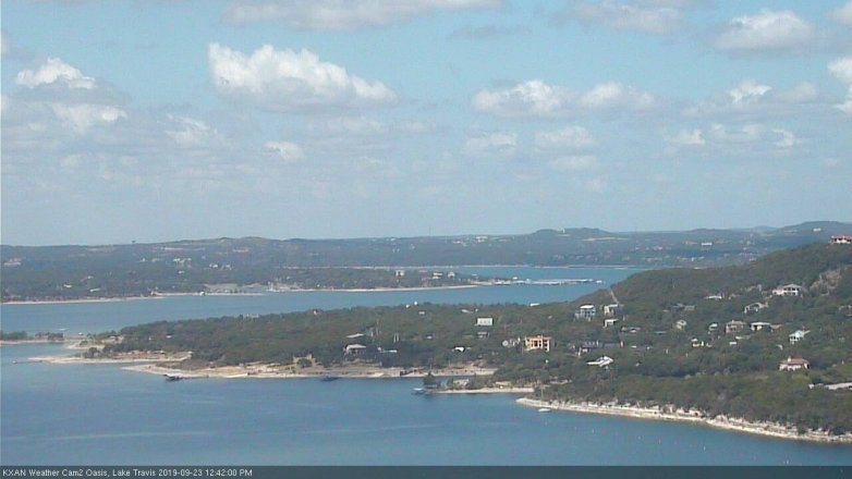 Lake Travis webcam, September 23, 2019 11:45 AM CT