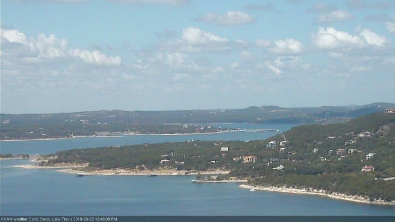 Lake Travis webcam, September 23, 2019 11:50 AM CT