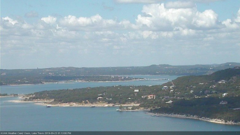 Lake Travis webcam, September 23, 2019 12:15 PM CT