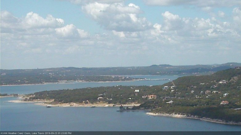 Lake Travis webcam, September 23, 2019 12:25 PM CT