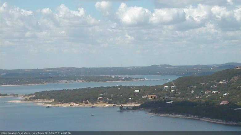 Lake Travis webcam, September 23, 2019 12:45 PM CT