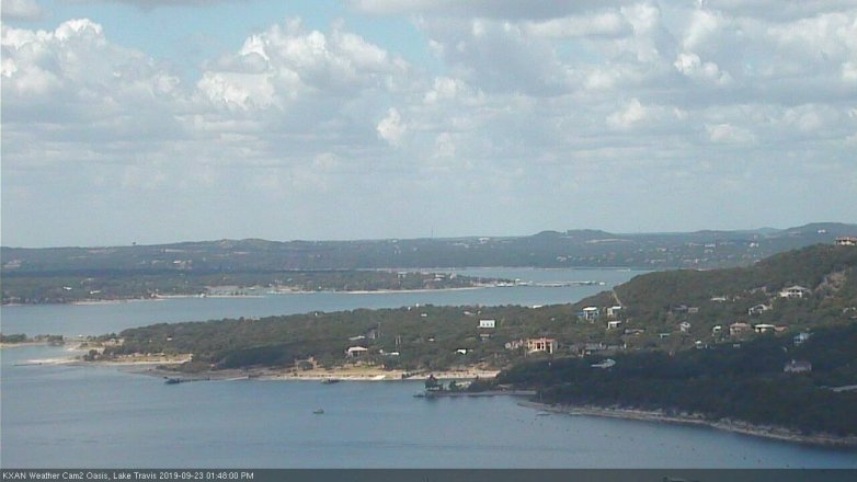 Lake Travis webcam, September 23, 2019 12:50 PM CT