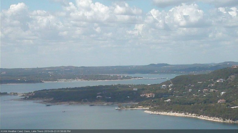 Lake Travis webcam, September 23, 2019 1:00 PM CT