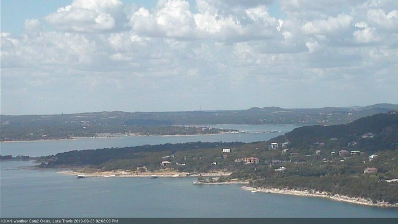 Lake Travis webcam, September 23, 2019 1:05 PM CT