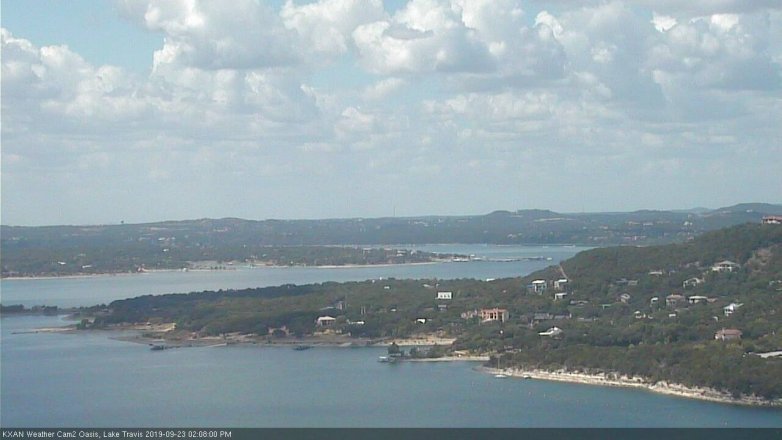 Lake Travis webcam, September 23, 2019 1:10 PM CT