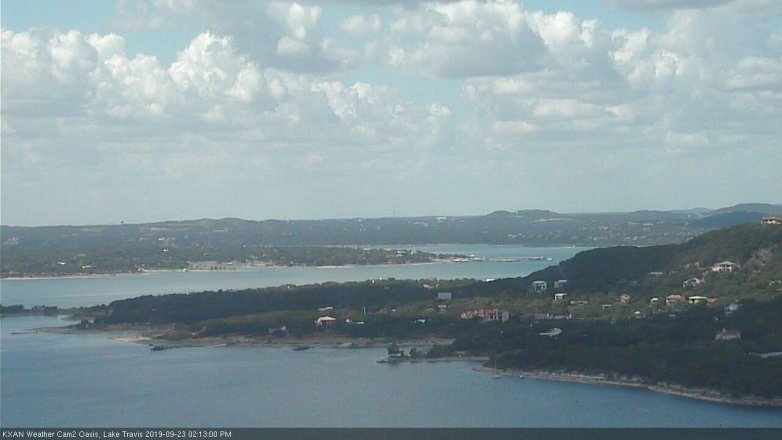 Lake Travis webcam, September 23, 2019 1:15 PM CT