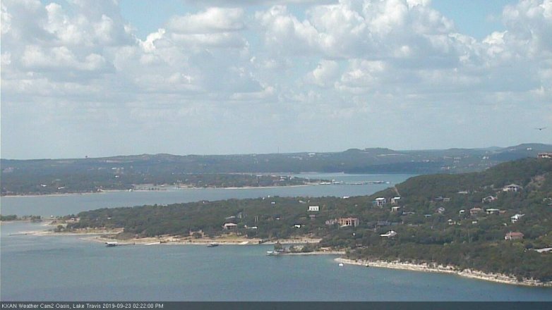 Lake Travis webcam, September 23, 2019 1:25 PM CT