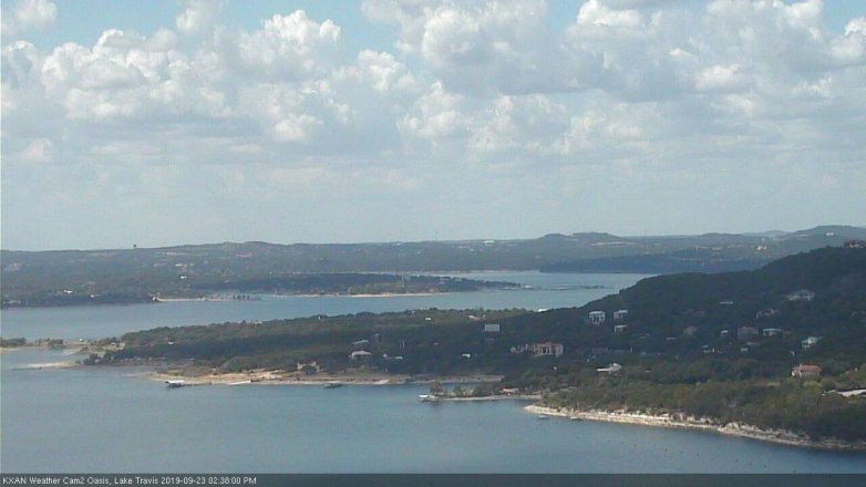 Lake Travis webcam, September 23, 2019 1:40 PM CT