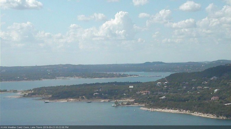 Lake Travis webcam, September 23, 2019 2:25 PM CT