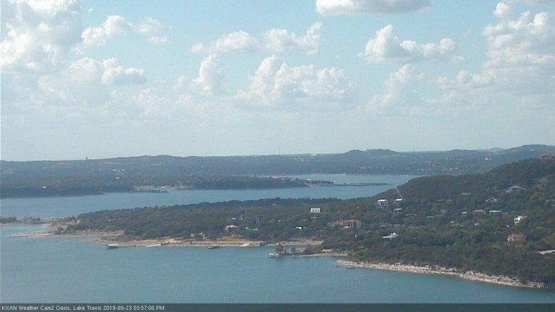Lake Travis webcam, September 23, 2019 3:00 PM CT