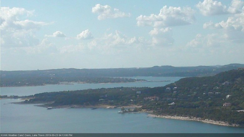 Lake Travis webcam, September 23, 2019 3:15 PM CT
