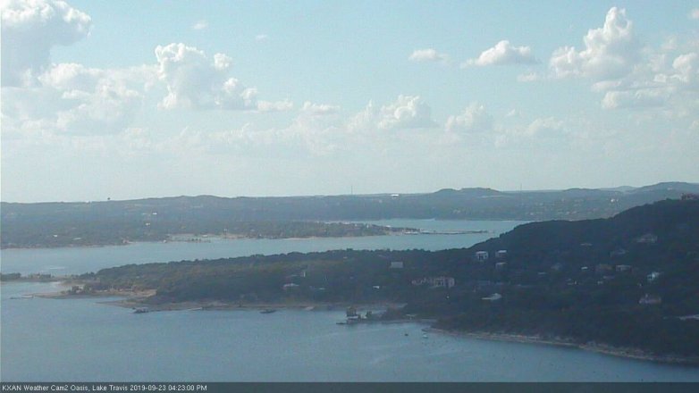 Lake Travis webcam, September 23, 2019 3:25 PM CT