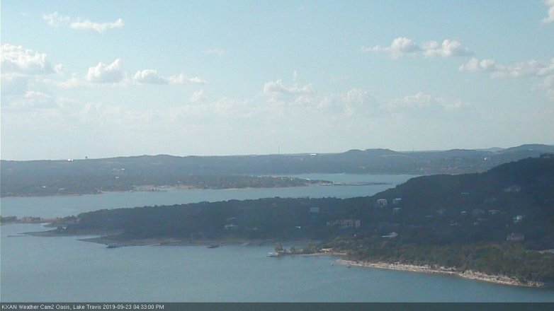 Lake Travis webcam, September 23, 2019 3:35 PM CT
