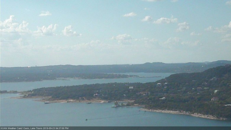 Lake Travis webcam, September 23, 2019 3:40 PM CT