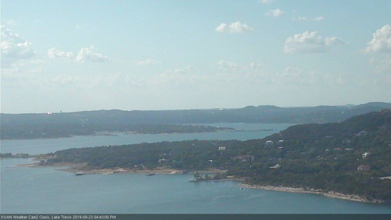 Lake Travis webcam, September 23, 2019 3:45 PM CT