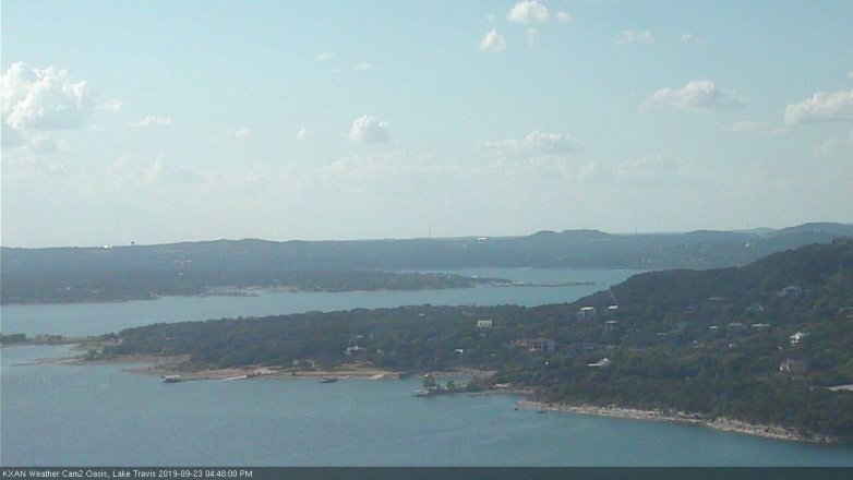 Lake Travis webcam, September 23, 2019 3:50 PM CT