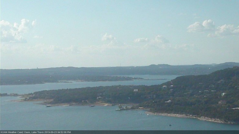 Lake Travis webcam, September 23, 2019 3:55 PM CT